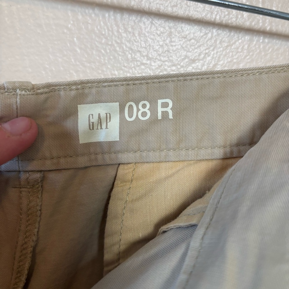 Gap Womens Shorts Chino Khaki 100% Cotton Pockets Short Tan Size 8R - Picture 7 of 7